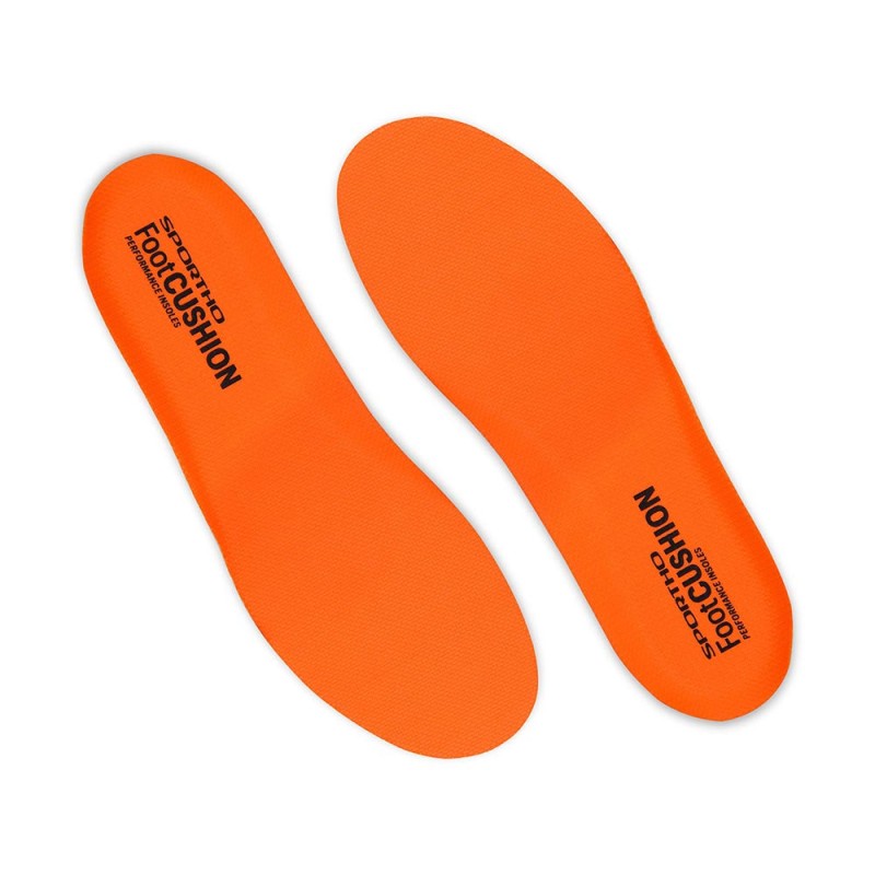 Nivia Foot Cushion Insole, Insoles , For Cushioning & Comfort Available in Adult (UK 6-11) – EU 39-46 & Fluo OrangeColor , Used for Foot Care - Orange