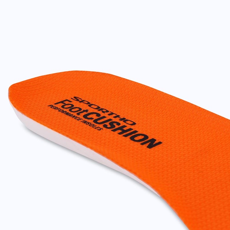 Nivia Foot Cushion Insole, Insoles , For Cushioning & Comfort Available in Adult (UK 6-11) – EU 39-46 & Fluo OrangeColor , Used for Foot Care - Orange