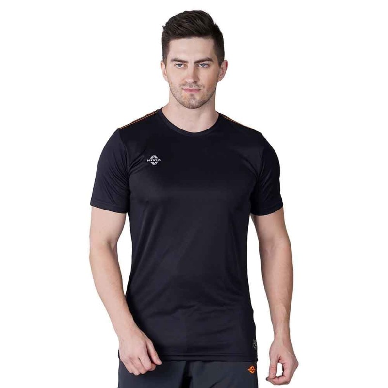 Nivia Hydra-1 Round Tee - Black Nivia Hydra-1 Round Tee - Black