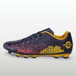 Nivia Ignite Football Studs - Black / Golden Yellow