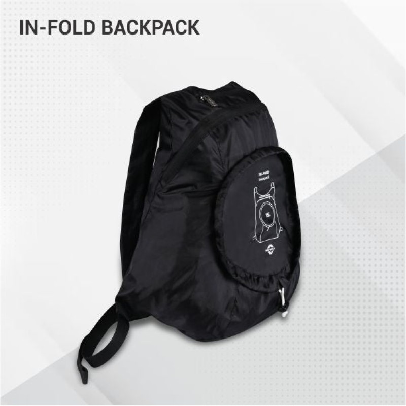 Nivia In-Fold Backpack - Black Nivia In-Fold Backpack - Black