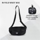 Nivia In-Fold Waist Running Bag - Black Nivia In-Fold Waist Running Bag - Black