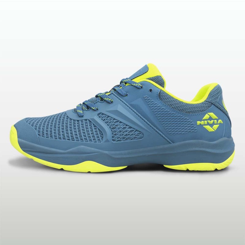 Nivia Jury Badminton Shoes - Blue Horizon-Love Bird