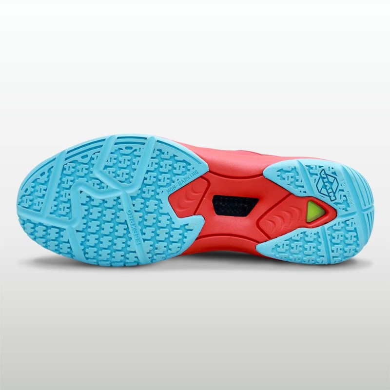 Nivia Jury Badminton Shoes - Red-Sky Blue Nivia Jury Badminton Shoes - Red-Sky Blue