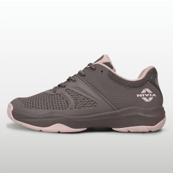 Nivia Jury Badminton Shoes - Storm Front/Pink