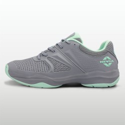 Nivia Jury Badminton Shoes - Storm Front-Yucca