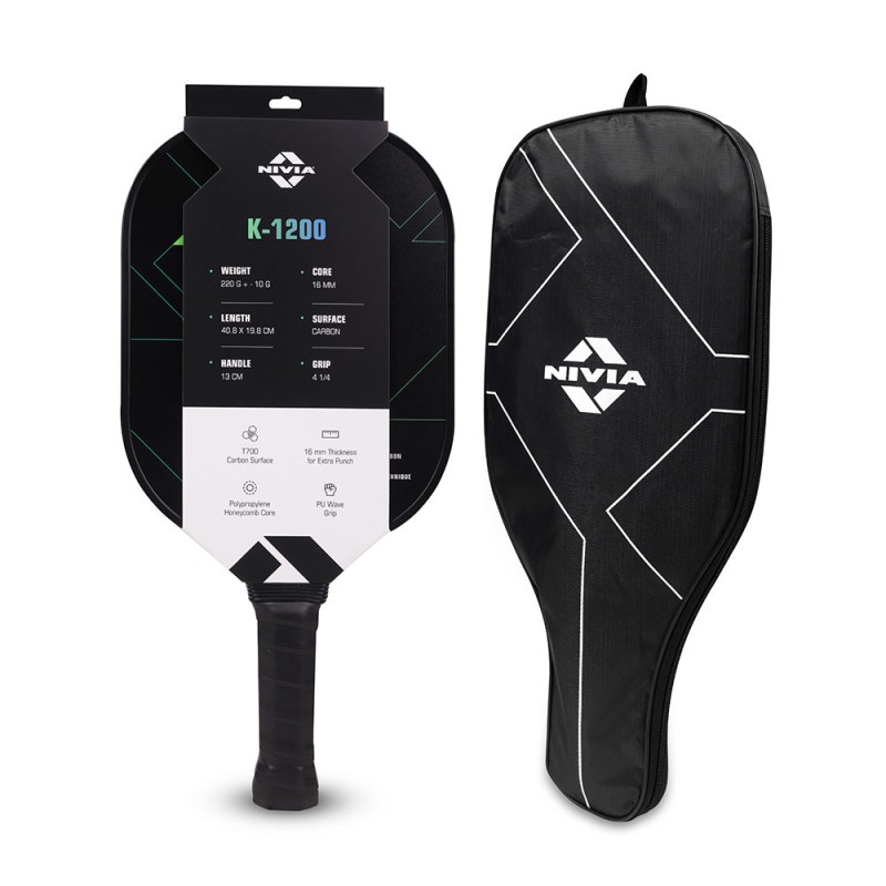 Nivia K-1200 Pickleball Paddle - Green Nivia K-1200 Pickleball Paddle - Green