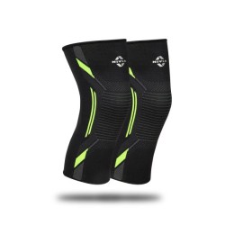 Nivia Knitted Slip-on Knee Support - Black