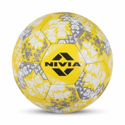 Nivia KORF BALL, Match Ball, 32 Panels, Durable Rubber Cover Hand-Stitched with Smooth Surface Matt, Latex Bladder, Match Ball Standard, Made for Tournaments , to Play on All Kind of Indoor & Outdoor Surfaces - Multicolor