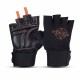 Nivia Leather Gym Weight Lifting Gloves - Black