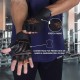 Nivia Leather Gym Weight Lifting Gloves - Black
