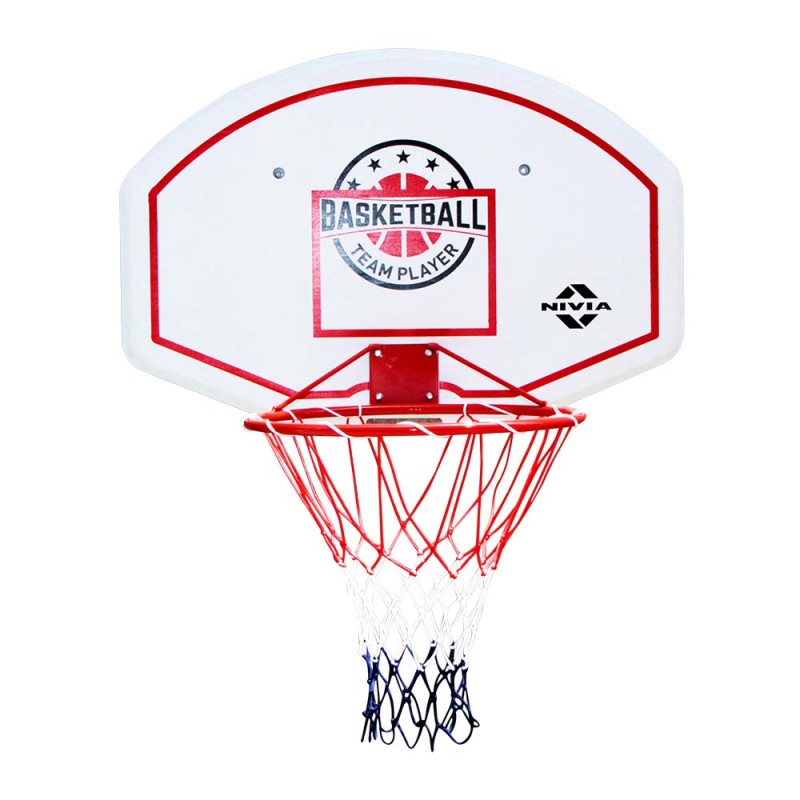 Nivia MB-45 Basketball Board - Black/Red