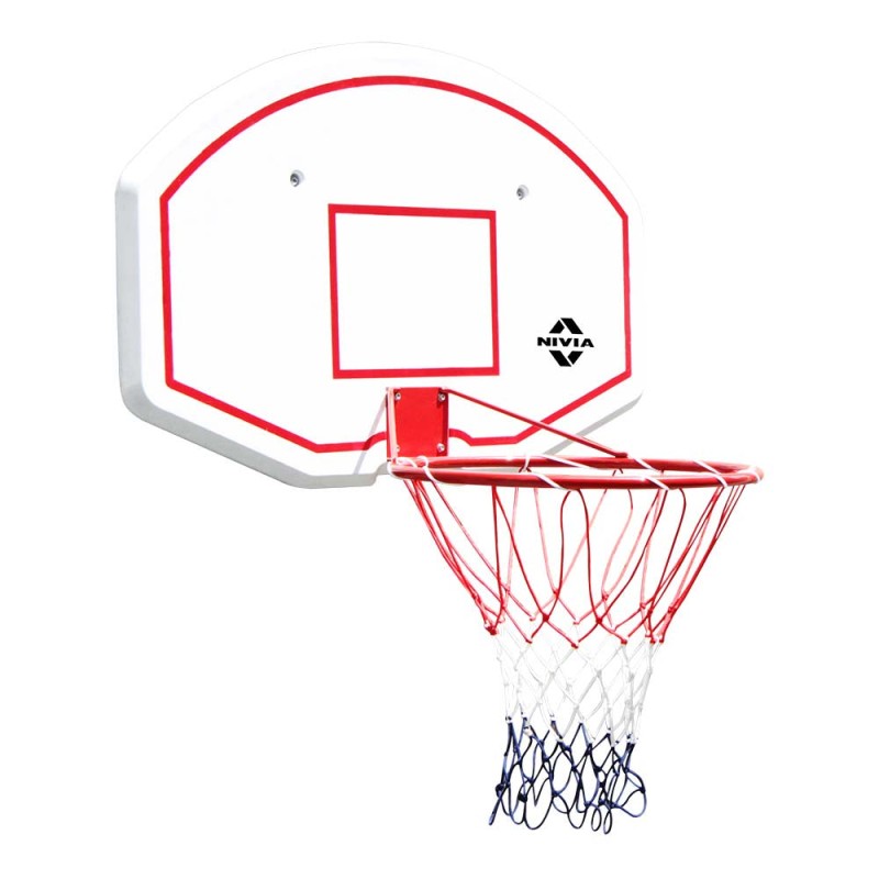 Nivia MB-45 Basketball Board - Grey/Red