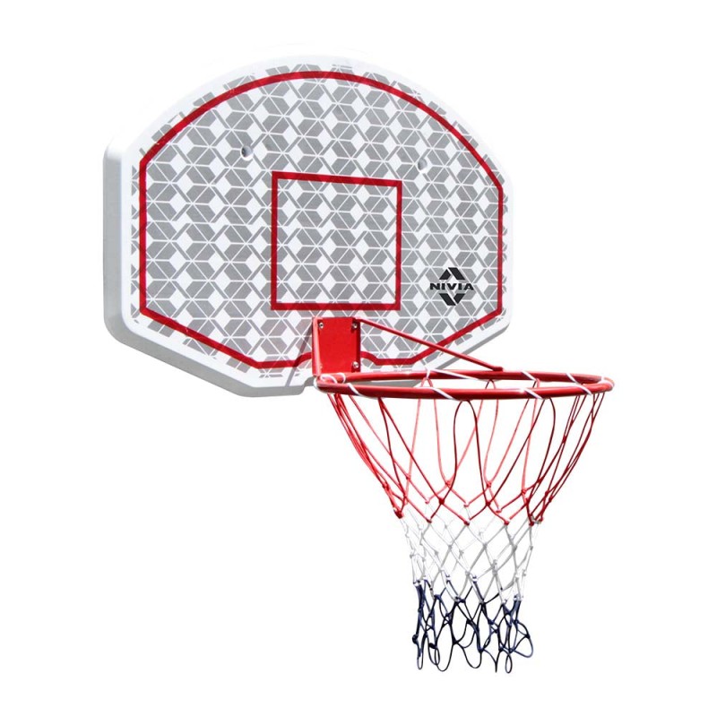 Nivia MB-45 Basketball Board - Grey/Red