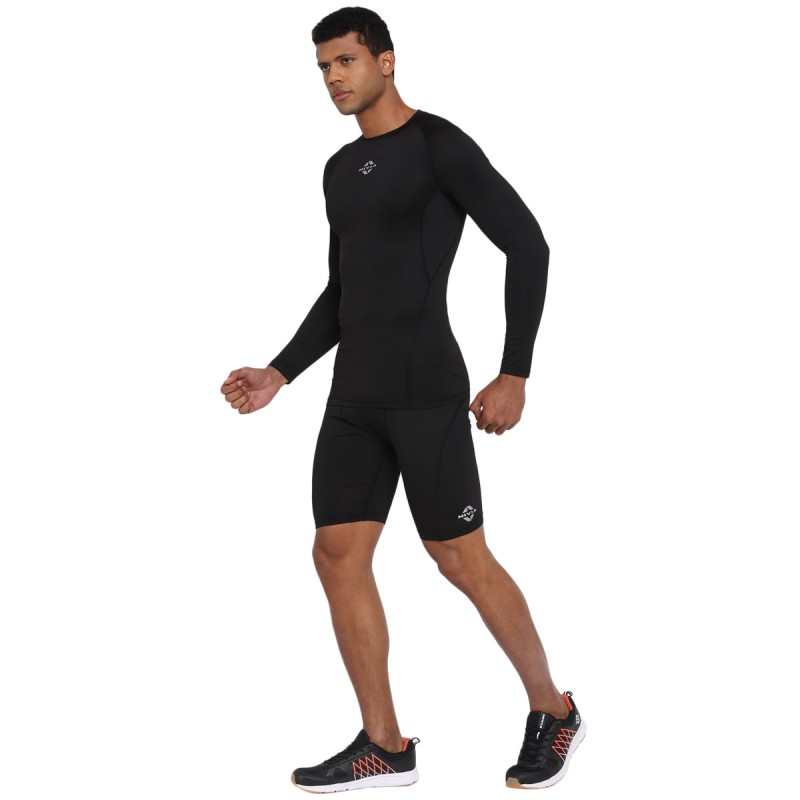 Nivia Compression Tee 2.0 - Black Nivia Compression Tee 2.0 - Black