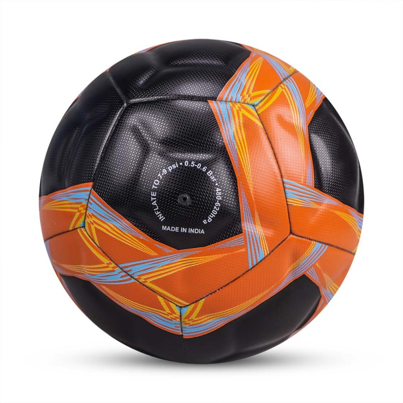 Nivia Mercury Performance Training Football - Black/Orange