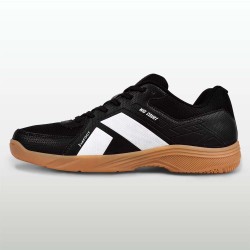 Nivia Mid Court Badminton Shoe - Black/ White
