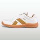 Nivia Mid Court Badminton Shoe - White/ Golden Nivia Mid Court Badminton Shoe - White/ Golden