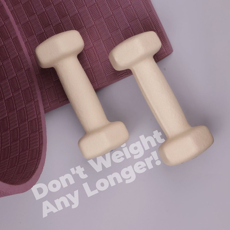 Nivia 1KG Fitness Dumbbell - Pair - Light Peach Nivia 1KG Fitness Dumbbell - Pair - Light Peach