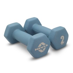 Nivia 2KG Fitness Dumbbell - Pair - Blue