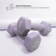 Nivia 3KG Fitness Dumbbell - Pair - Light Purple Nivia 3KG Fitness Dumbbell - Pair - Light Purple