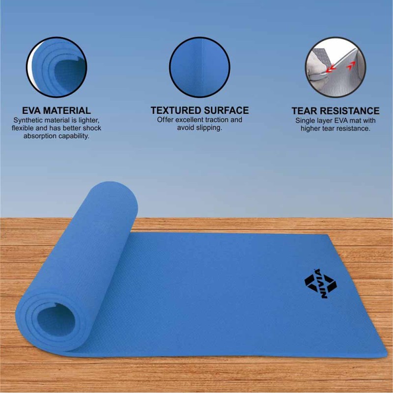 Nivia Anti-Skid Yoga Mat - Blue