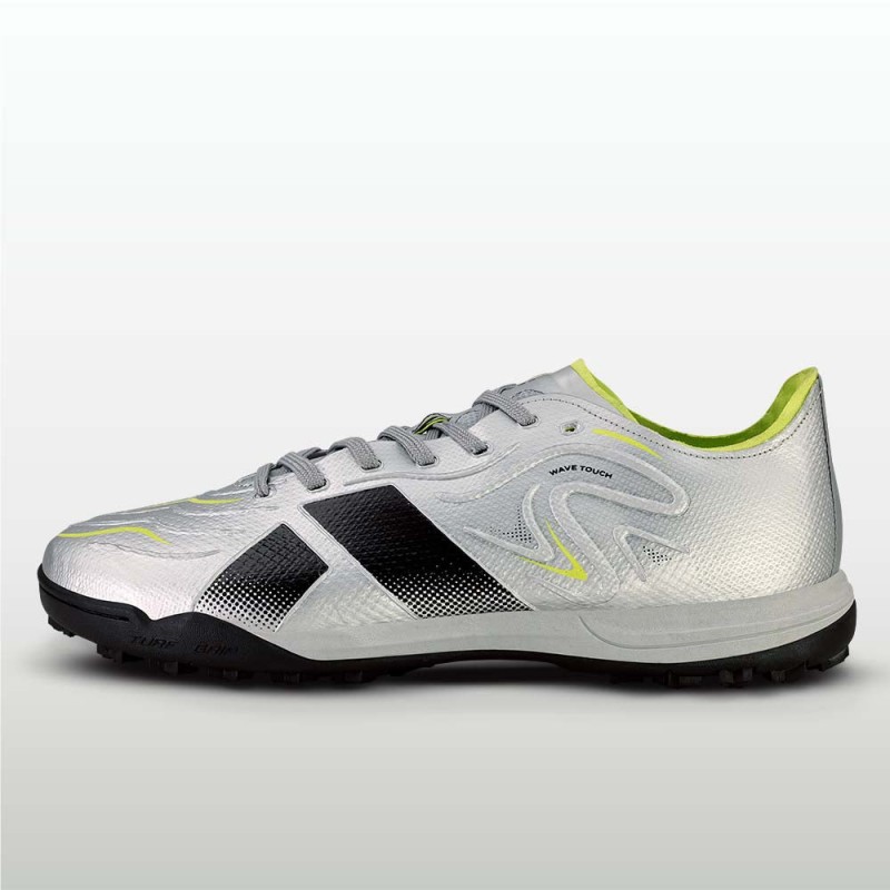 Nivia Ashtang 3.0 Football Turf Shoe - Silver/Black Nivia Ashtang 3.0 Football Turf Shoe - Silver/Black