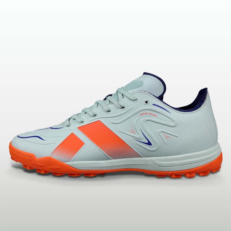 Nivia Ashtang 3.0 Football Turf Shoe - Soothing Sea/Orange Nivia Ashtang 3.0 Football Turf Shoe - Soothing Sea/Orange
