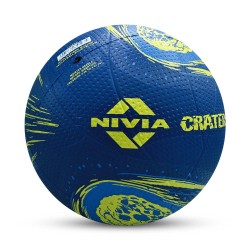 Nivia Crater Moulded Volleyball - Blue/Yellow