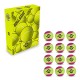 Nivia Cricket Tennis Ball Heavy (Pack of 12) - Multicolor