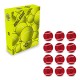 Nivia Cricket Tennis Ball Heavy (Pack of 12)—Red - Red