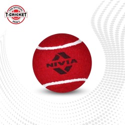 Nivia Cricket Tennis Ball Heavy (Pack of 12)—Red - Red Nivia Cricket Tennis Ball Heavy (Pack of 12)—Red - Red