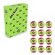 Nivia Cricket Tennis Ball Light (Pack of 12) - Multicolor