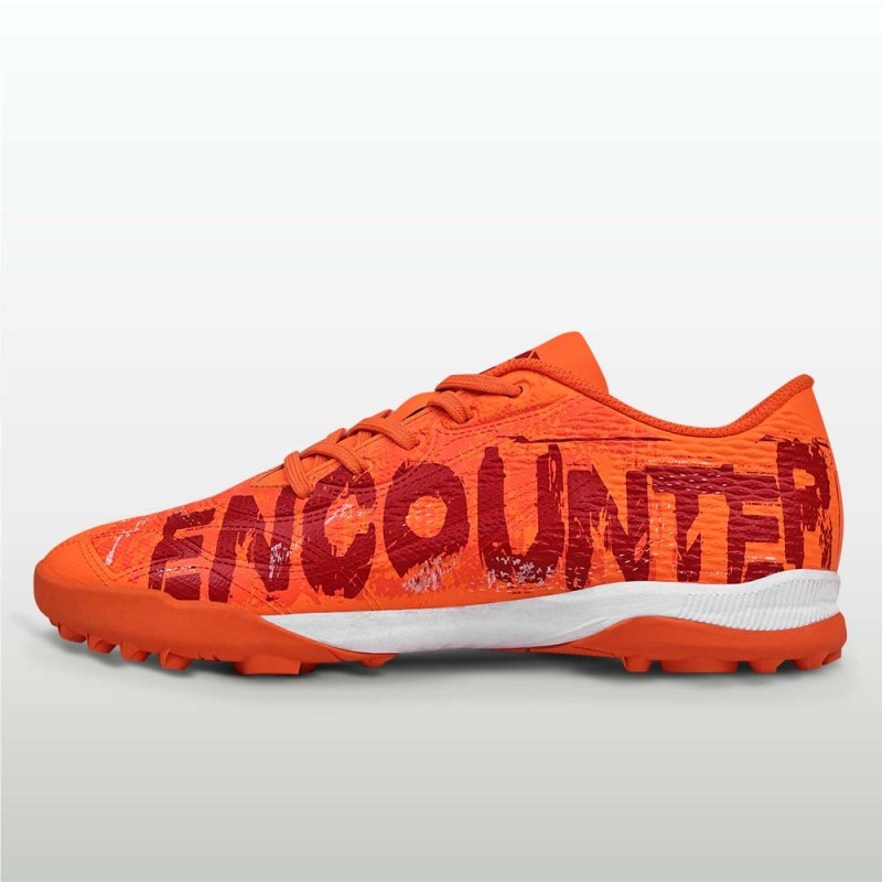 Nivia Encounter Retro Turf Football Shoe - Neon Citrus/Festival Fuchsia Nivia Encounter Retro Turf Football Shoe - Neon Citrus/Festival Fuchsia
