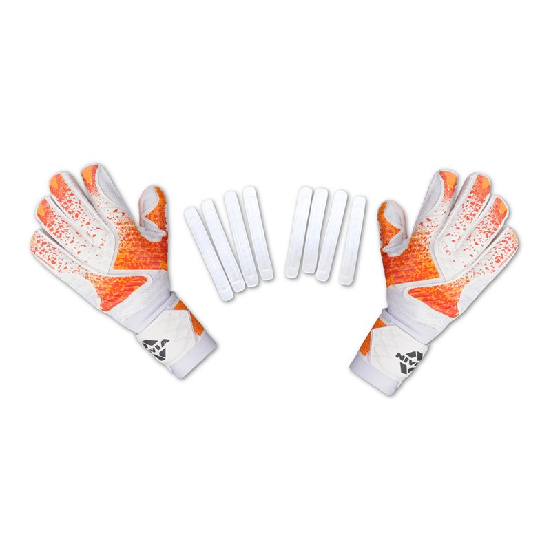 Nivia Finger Saviour Goalkeeper Gloves For Men & Women - Orange Nivia Finger Saviour Goalkeeper Gloves For Men & Women - Orange