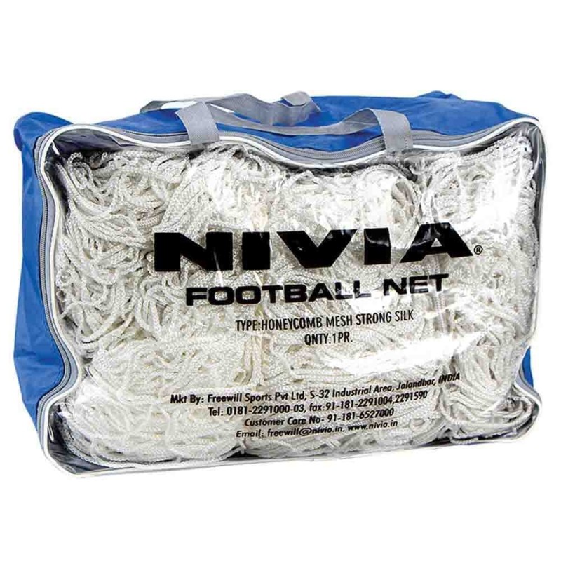 Nivia Football Net (5606)-White - White