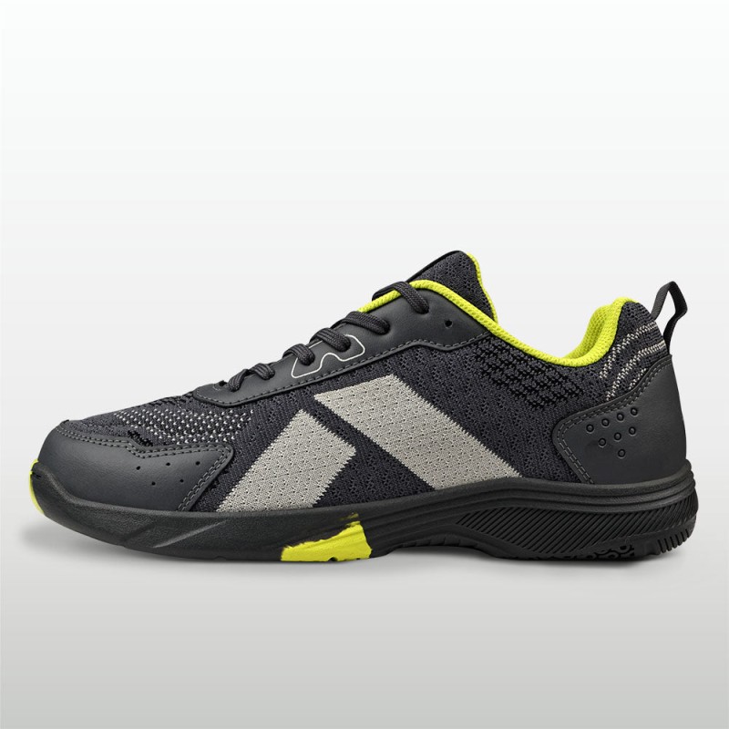 Nivia Glister 3.0 Badmintion Shoe - Grey/Neon