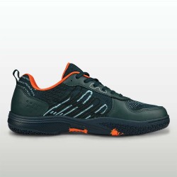 Nivia Glister 3.0 Badmintion Shoe - Grey/Neon