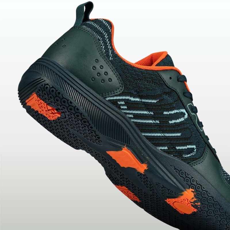 Nivia Glister 3.0 Badmintion Shoe - Grey/Neon