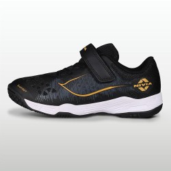 Nivia Hy-Court 3.0 Kids Velcro Shoes - Black