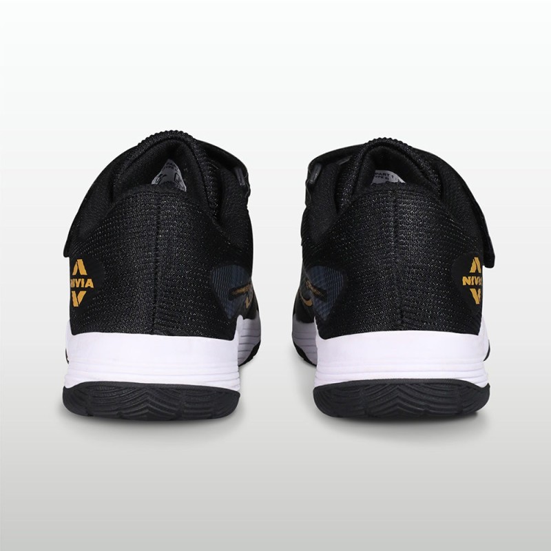 Nivia Hy-Court 3.0 Kids Velcro Shoes - Black Nivia Hy-Court 3.0 Kids Velcro Shoes - Black