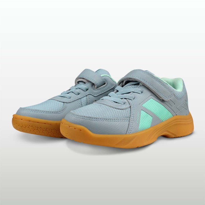 Nivia Mid Court Kids Badminton Shoe - White Nivia Mid Court Kids Badminton Shoe - White