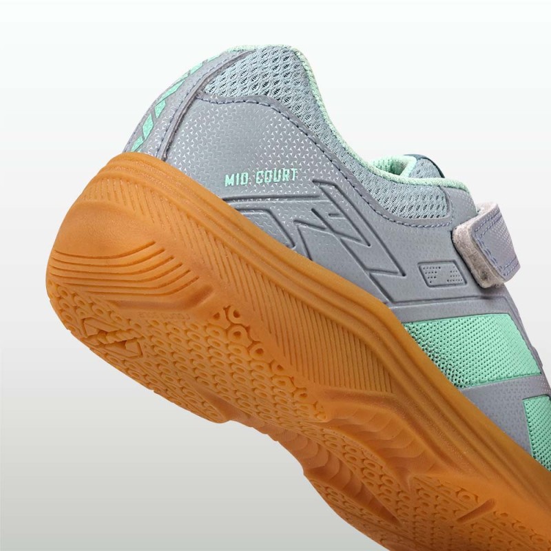 Nivia Mid Court Kids Badminton Shoe - White Nivia Mid Court Kids Badminton Shoe - White