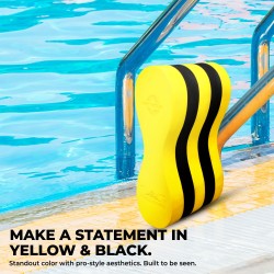 Nivia Swimming Pullbuoy For Kids/Adults - Yellow/Black Nivia Swimming Pullbuoy For Kids/Adults - Yellow/Black