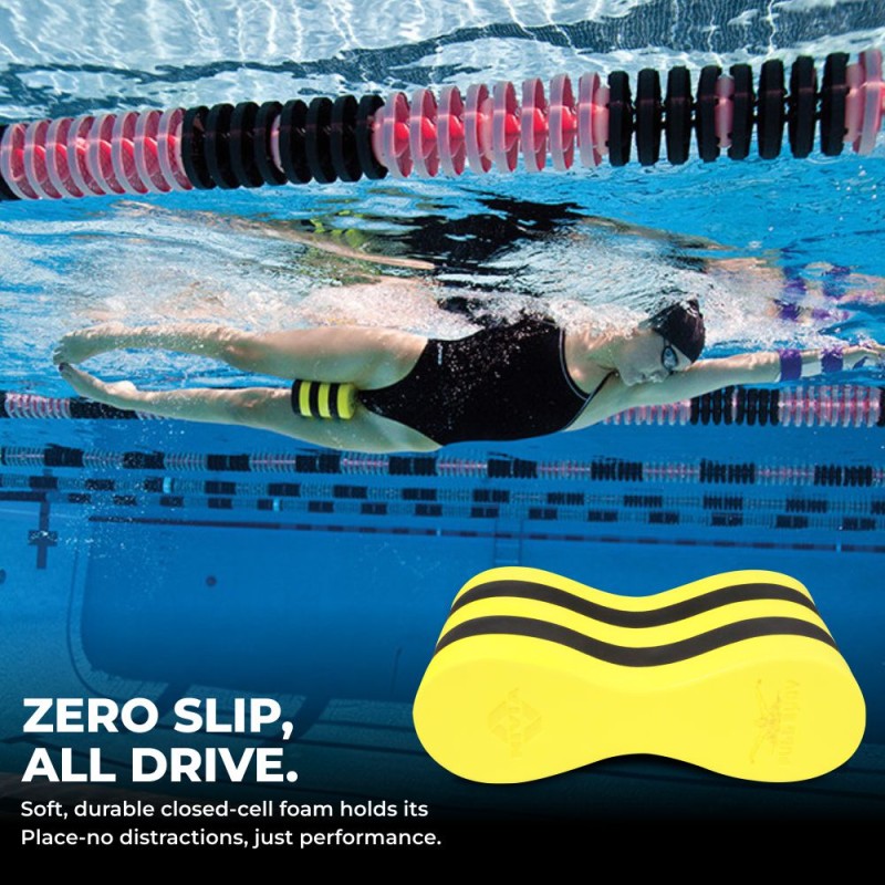 Nivia Swimming Pullbuoy For Kids/Adults - Yellow/Black Nivia Swimming Pullbuoy For Kids/Adults - Yellow/Black