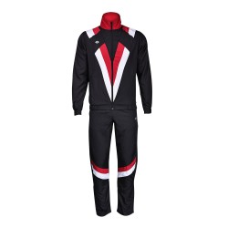 Nivia Retro Dobby Track - Black/Red/White