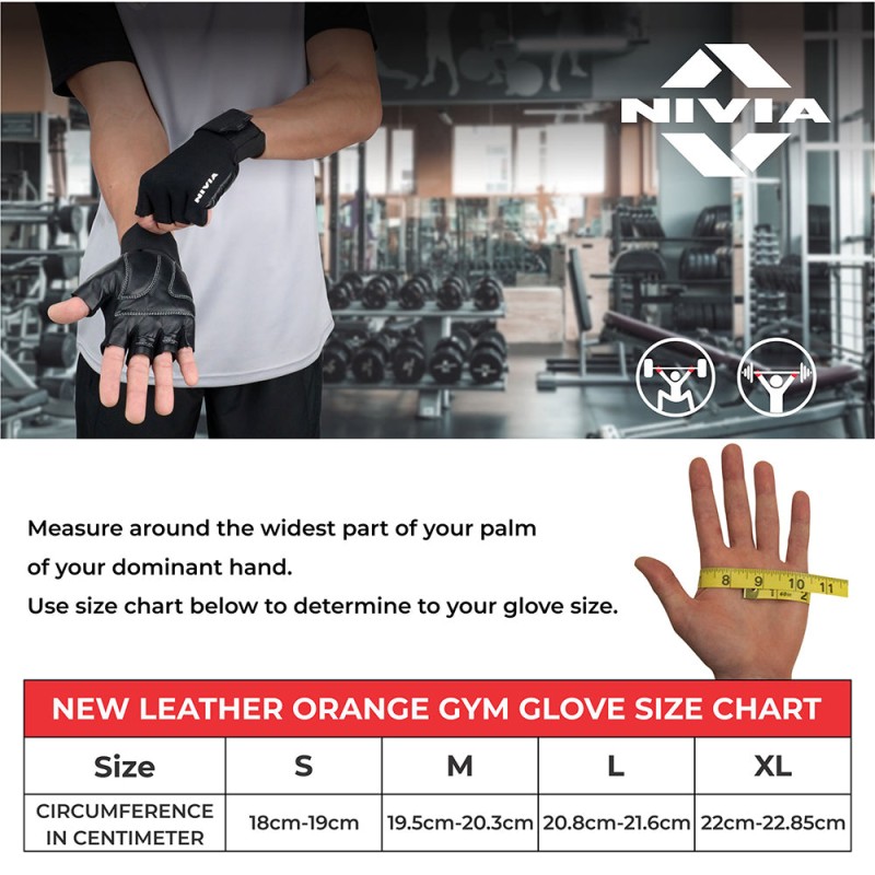 Nivia Scorpion Gym Glove - Black