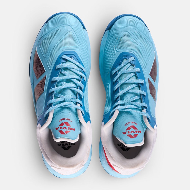 Nivia Starliner Basketball Shoe - Ultramarine/Navagio Bay