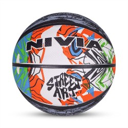 Nivia Street Art 8 Panel Training Basketball - Multicolor