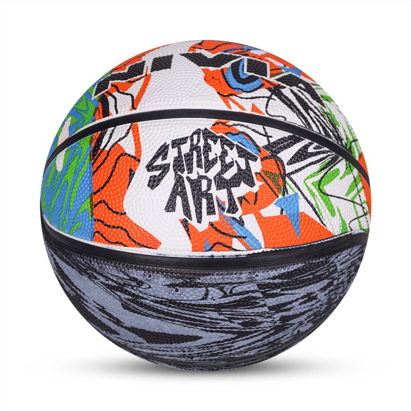 Nivia Street Art 8 Panel Training Basketball - Multicolor Nivia Street Art 8 Panel Training Basketball - Multicolor